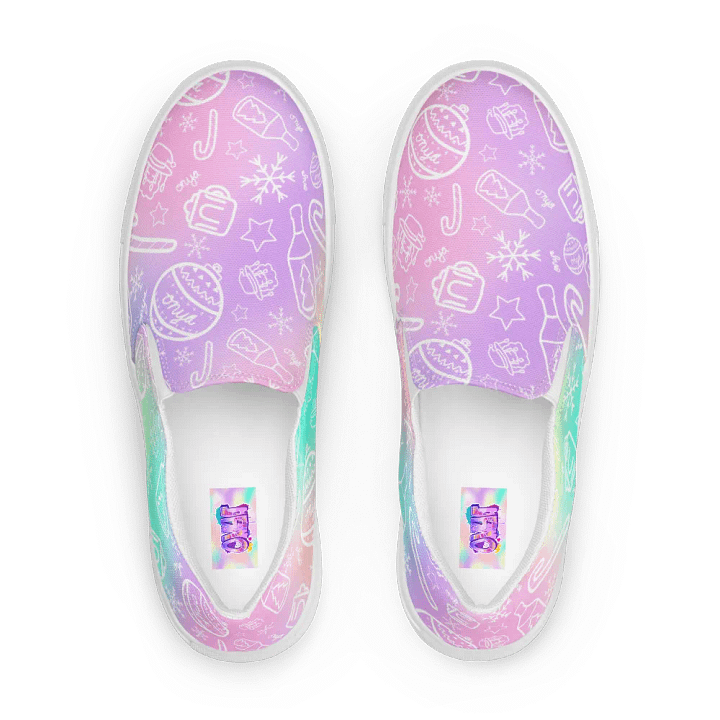 Limited Edition Christmas Tie Die Womens Slip-On Shoes product image (1)