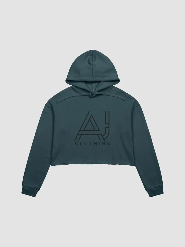 Crop top fleece hoodies Women Large logo product image (6)