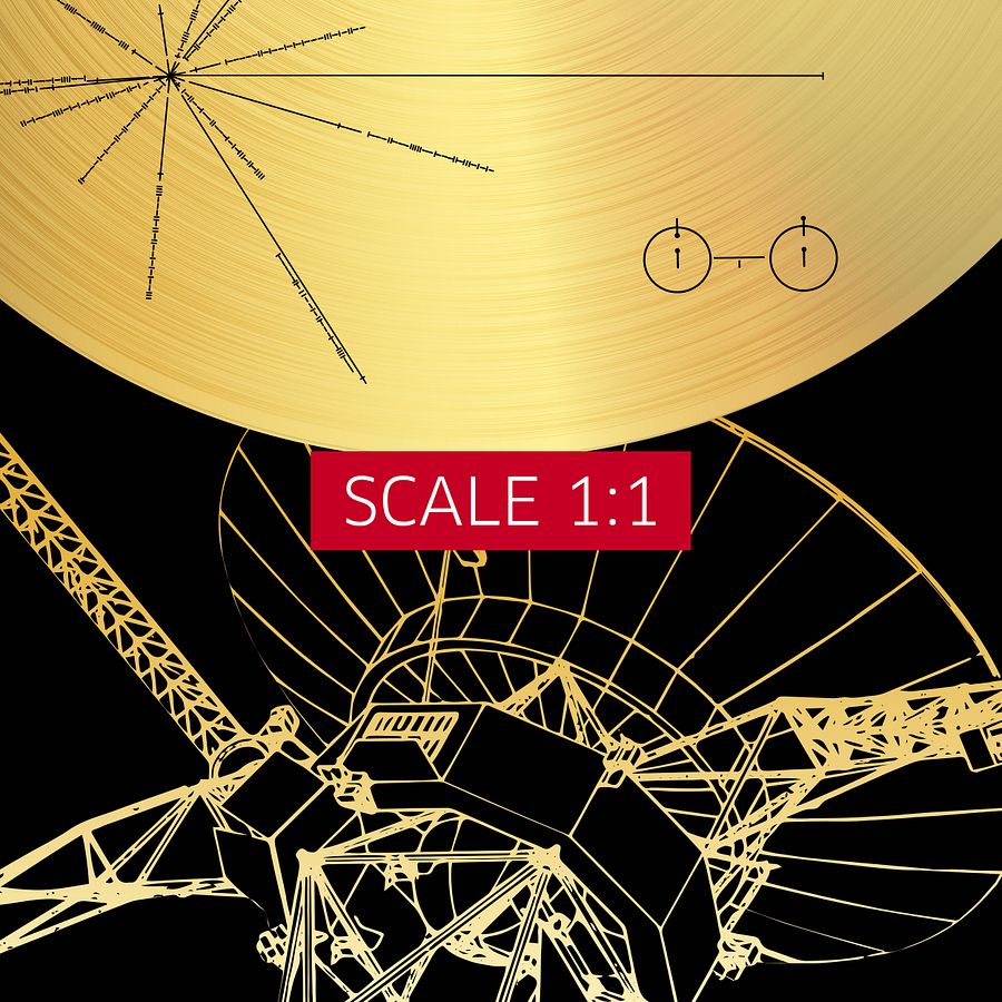 NASA Voyager 1 Golden Record — space poster, science print product image (6)
