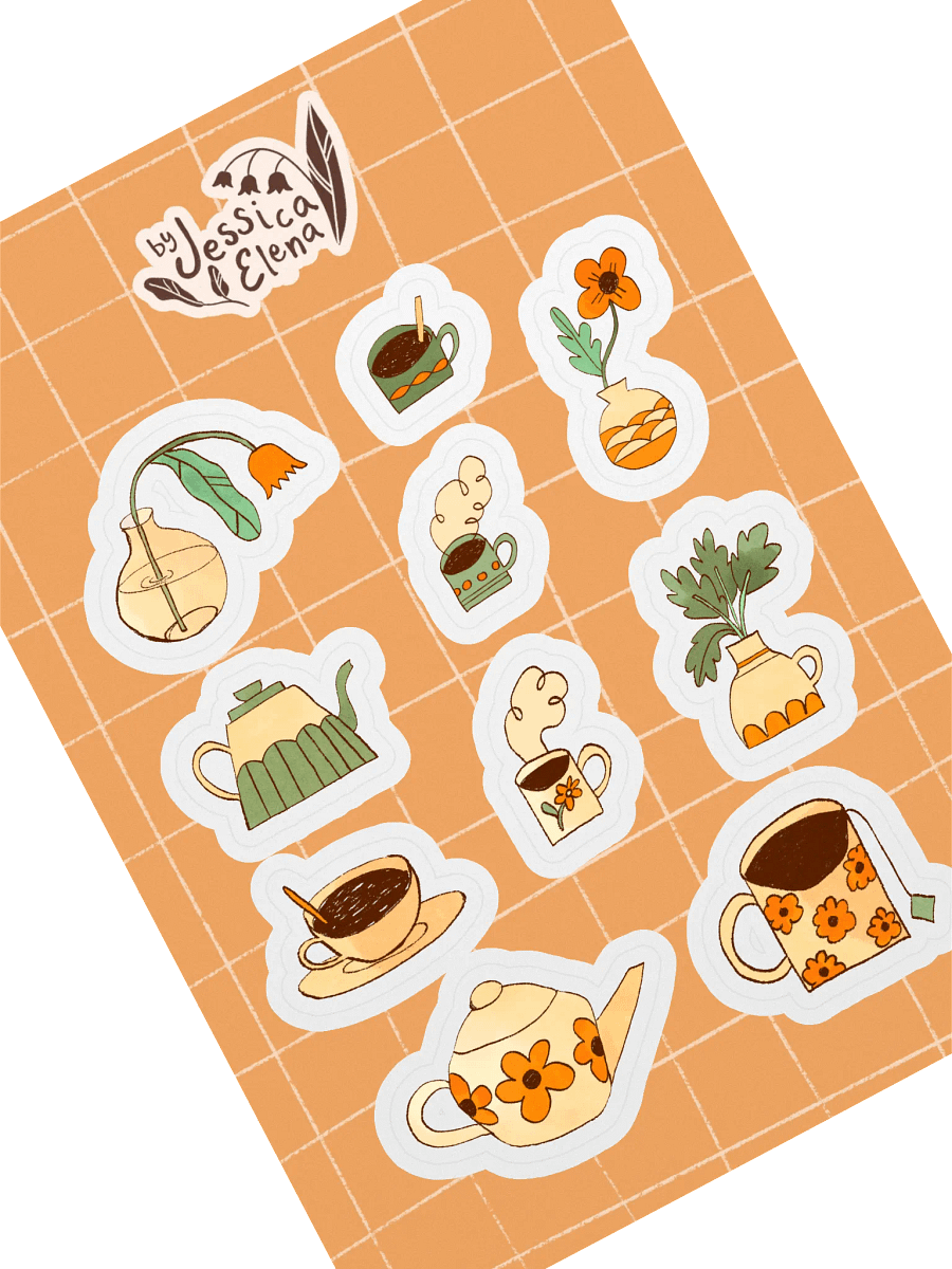 Tea Time Sticker Sheet product image (2)
