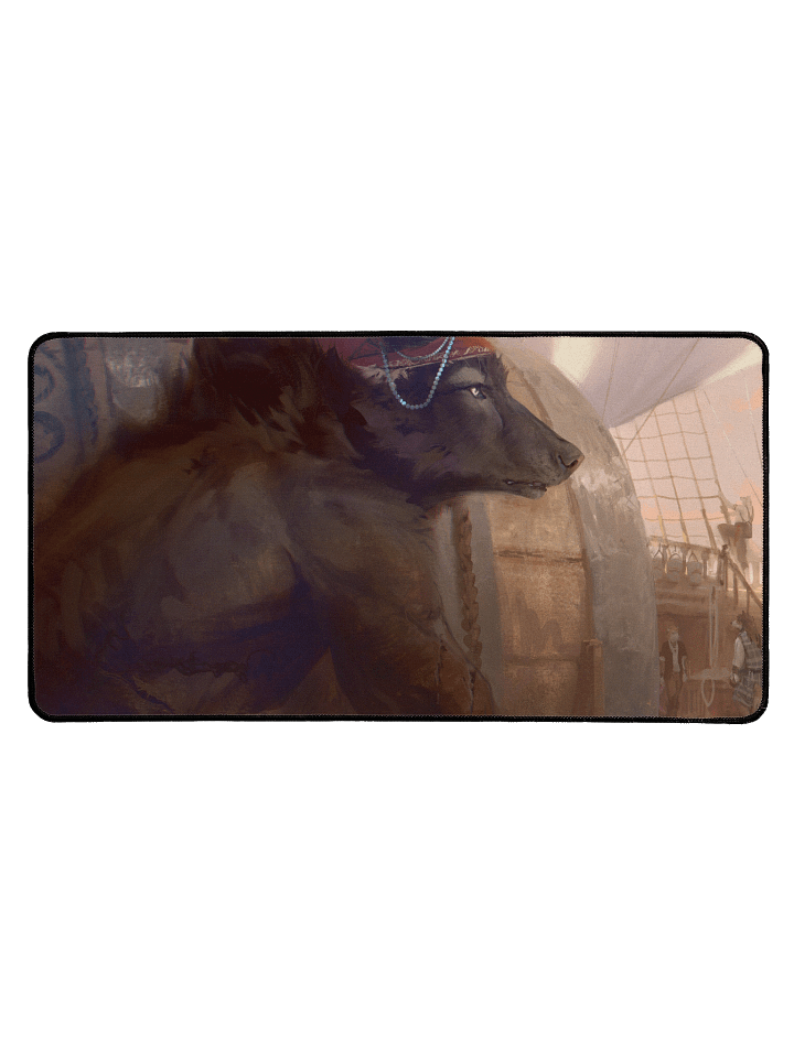 Deskmat - Shirtless Wolf product image (1)