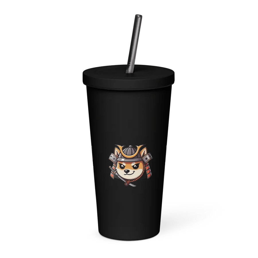 Nova Samurai Inu Insulated Tumbler with a Straw product image (1)