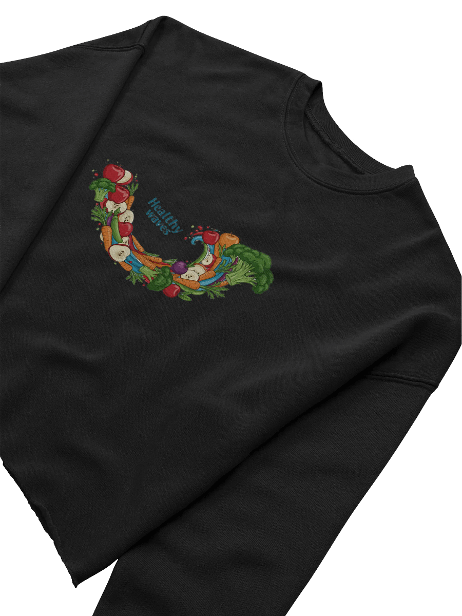 Whimsical Wave Veggie Crop Sweatshirt product image (14)