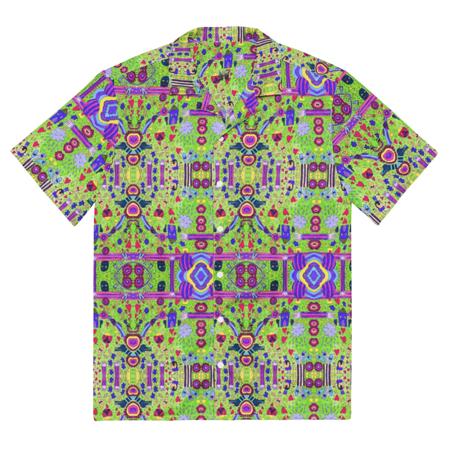 Abstract Doodle Life Unisex Hawaiian Shirt product image (8)