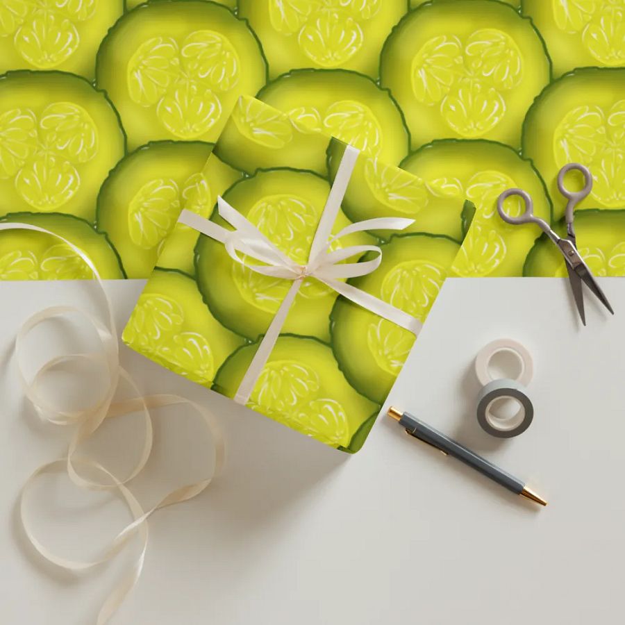 Pickle Wrapping Paper Sheets product image (12)