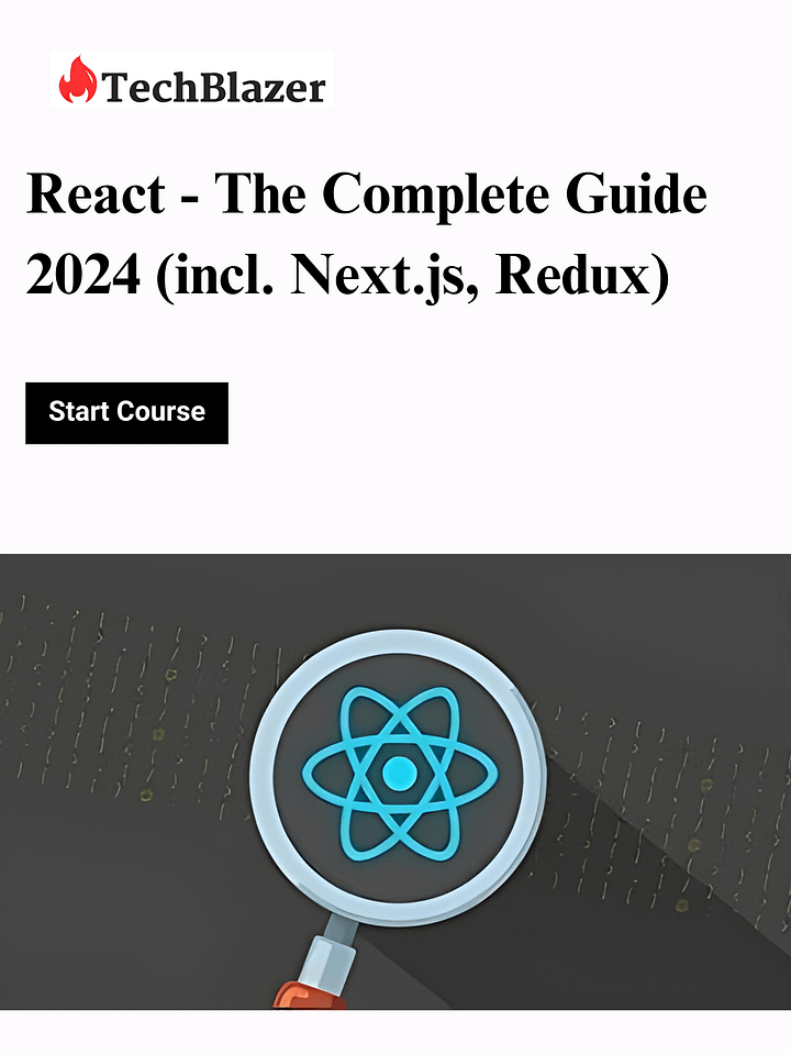 React - The Complete Guide 2025 (incl. Next.js, Redux) product image (1)