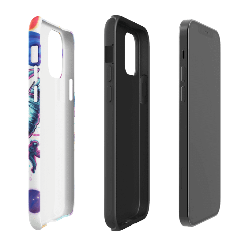 Happy Astronaut with plants background -Tough iPhone Cases product image (5)