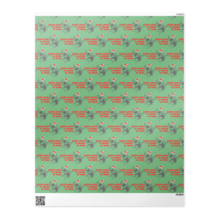 Santa Jaws Wrapping Paper product image (2)