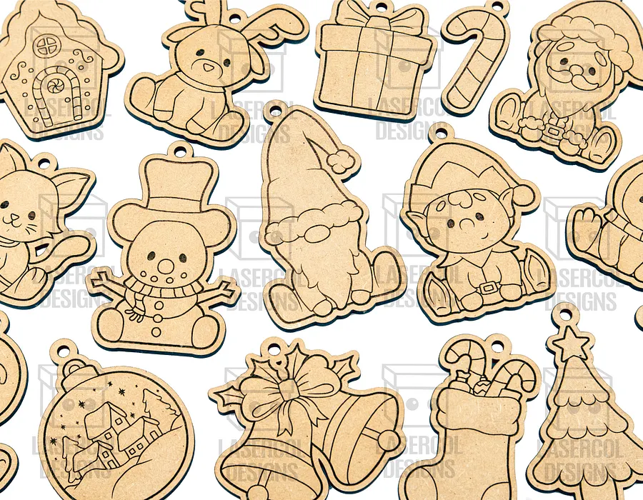Christmas Ornaments - Laser Cut Files product image (4)