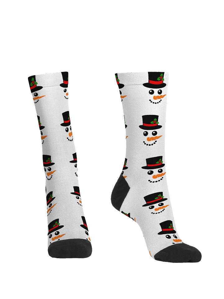 Eco-Friendly Snowman Crew Socks product image (2)