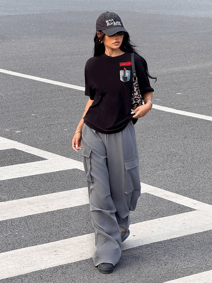 Women's Streetwear T-Shirt – Dior Lipstick Print | Limitless Vibe product image (2)