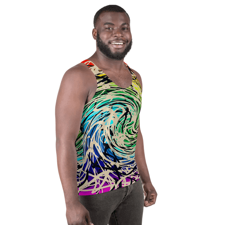 rainbow cyberwave tank top product image (2)