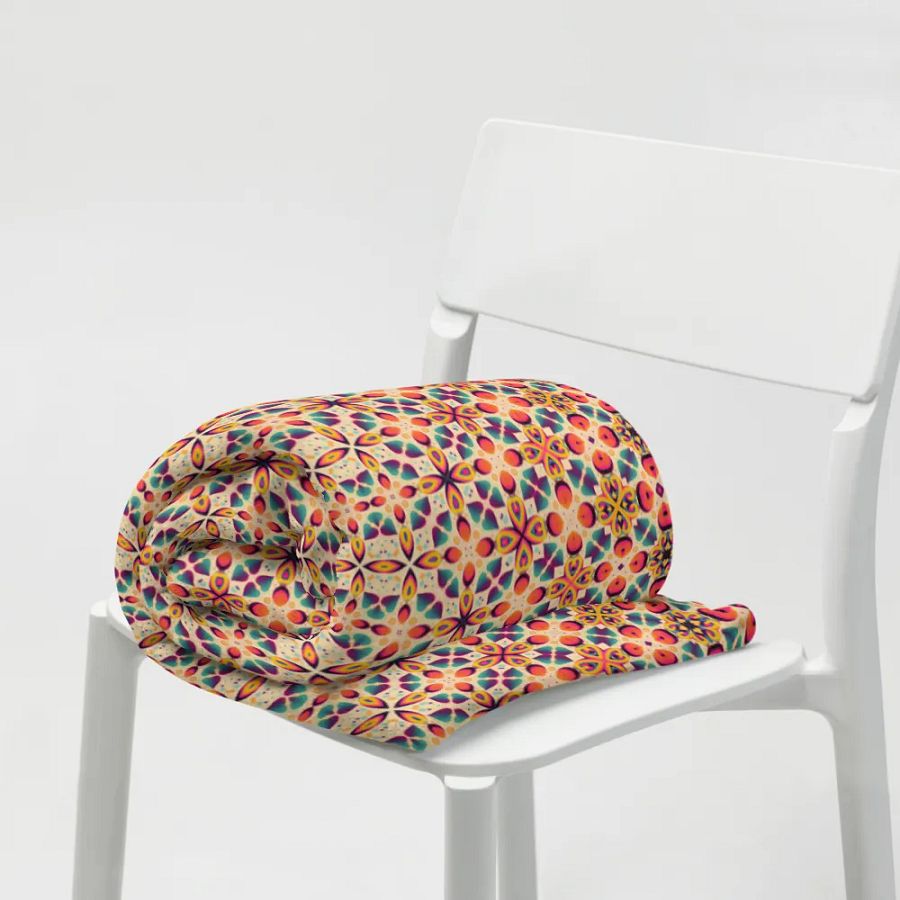 Romantic Intertwined Hearts & Flowers Throw Blanket product image (7)