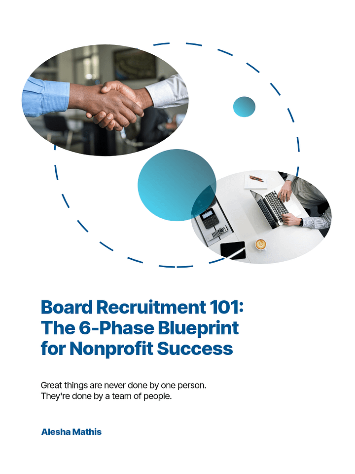 Board Recruitment 101: The 6-Phase Blueprint for Nonprofit Success product image (1)