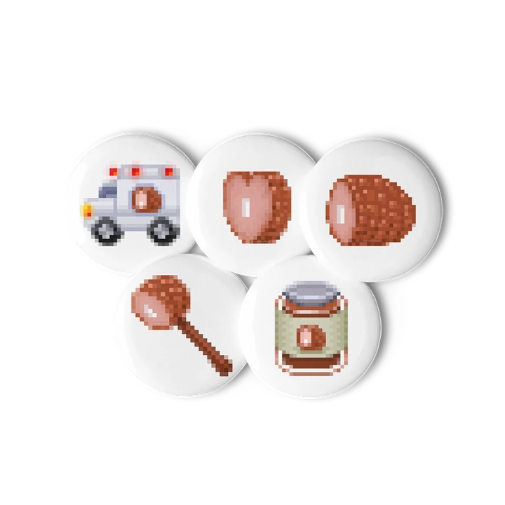 Ham Emoji Buttons (Set 2) product image (1)