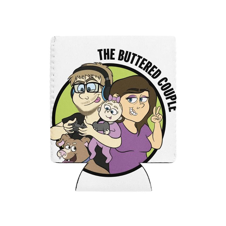 Buttered Couple Logo Can Koozie product image (1)