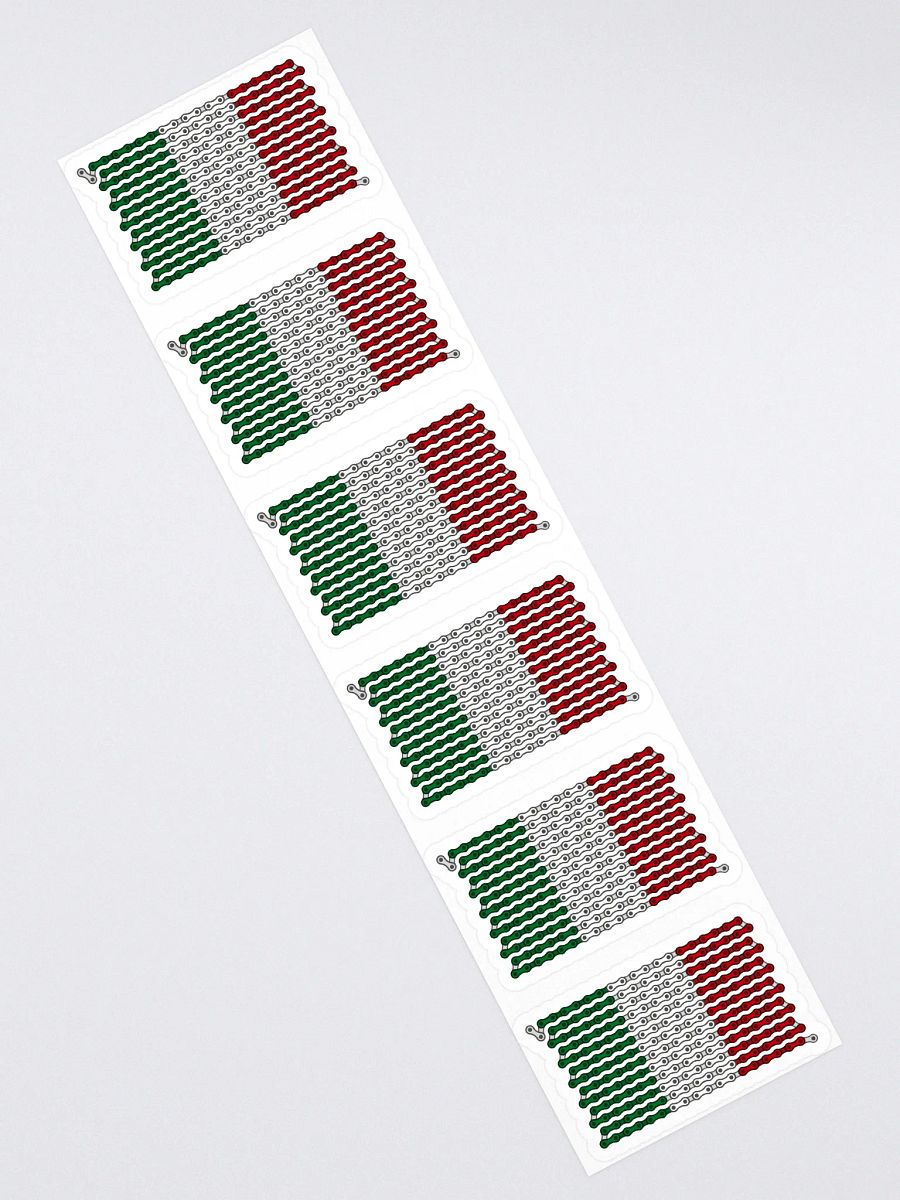 Italy Bike Chain Flag Sticker 6 Pack product image (1)