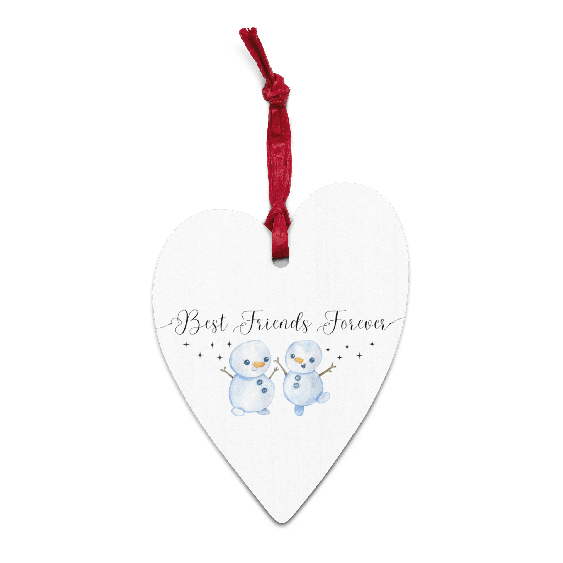 Best Friends Forever Wooden Ornaments | Christimans Gift Ornament | Best Friends Forever Ornament | Wooden Friendship Ornament | Best Friend Gift Ornament product image (2)