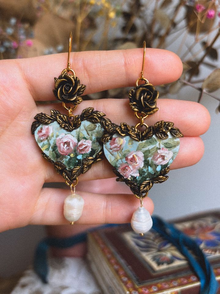 Heart Rose Garden Earrings product image (1)