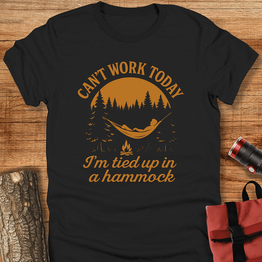 Can't work today, Camping t-shirt, Unisex product image (1)