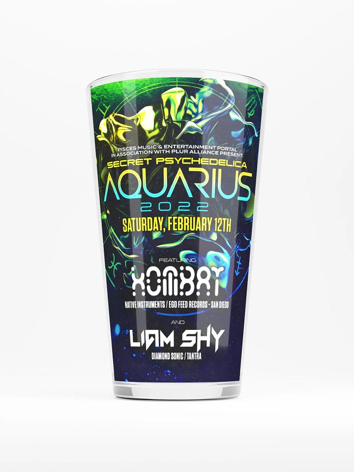 Aquarius 2022 Shaker Pint Glass product image (1)