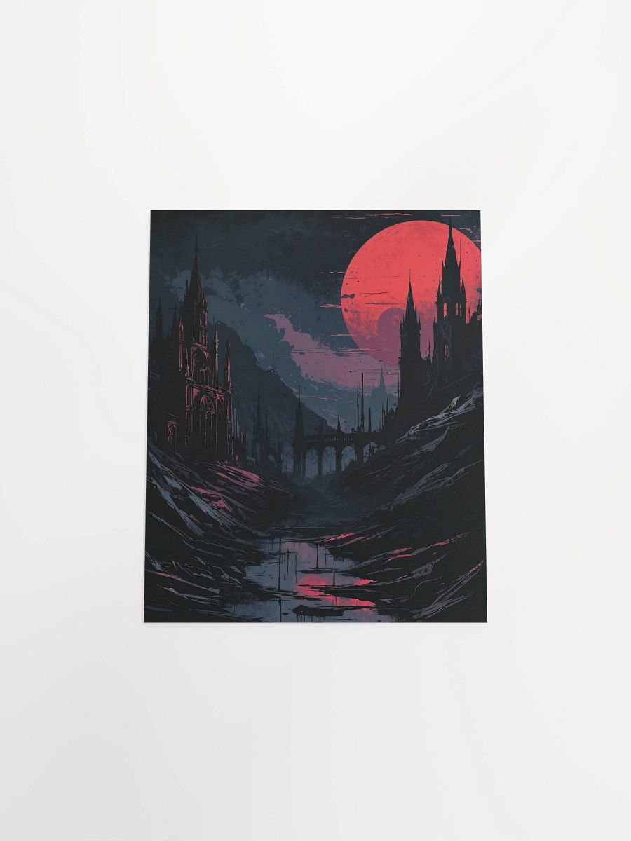 Red Eclipse Cathedral Matte Poster product image (25)