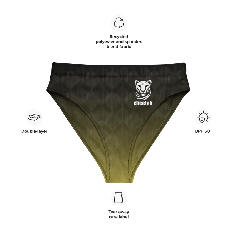 yellow wave athletic bikini bottoms product image (9)