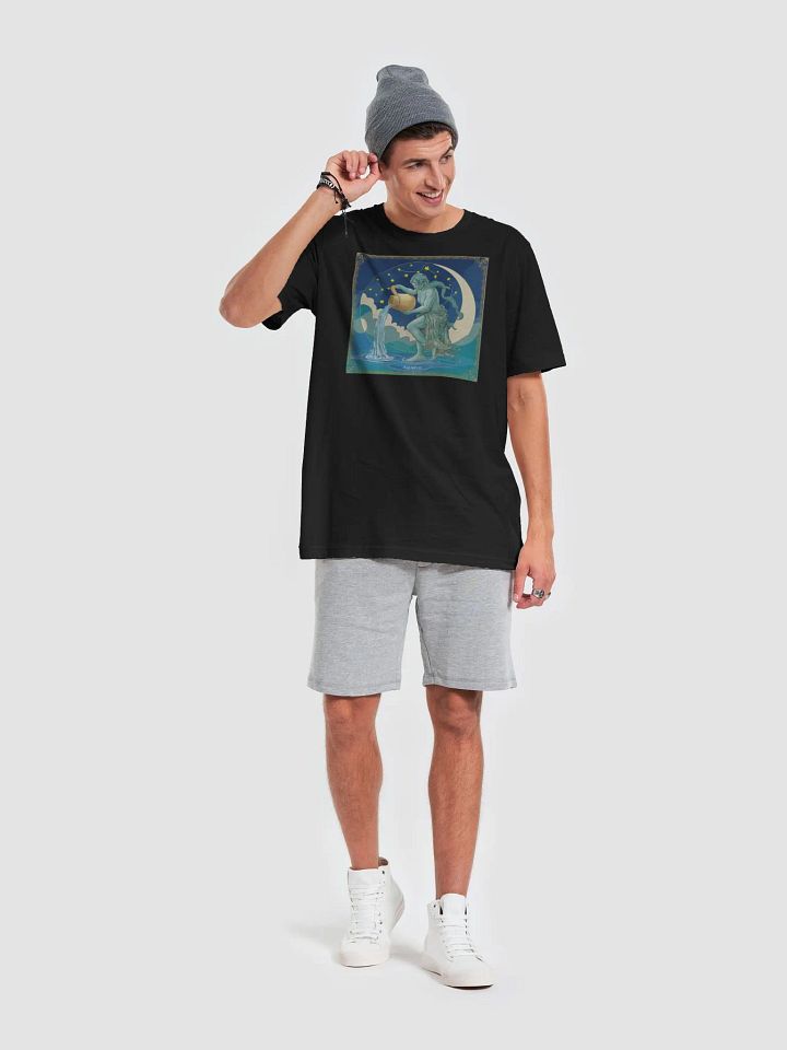 Aquarius Zodiac Unisex Supersoft T-Shirt with Celestial Design. product image (1)