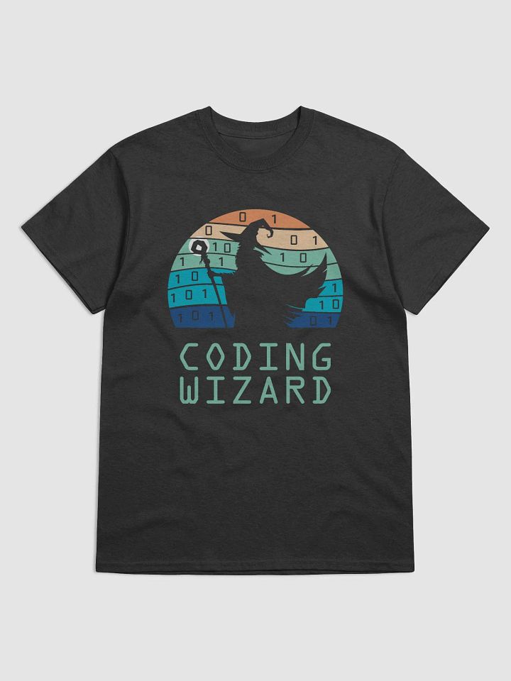 Epic Vintage Sunset "Coding Wizard" Silhouette T-Shirt product image (2)