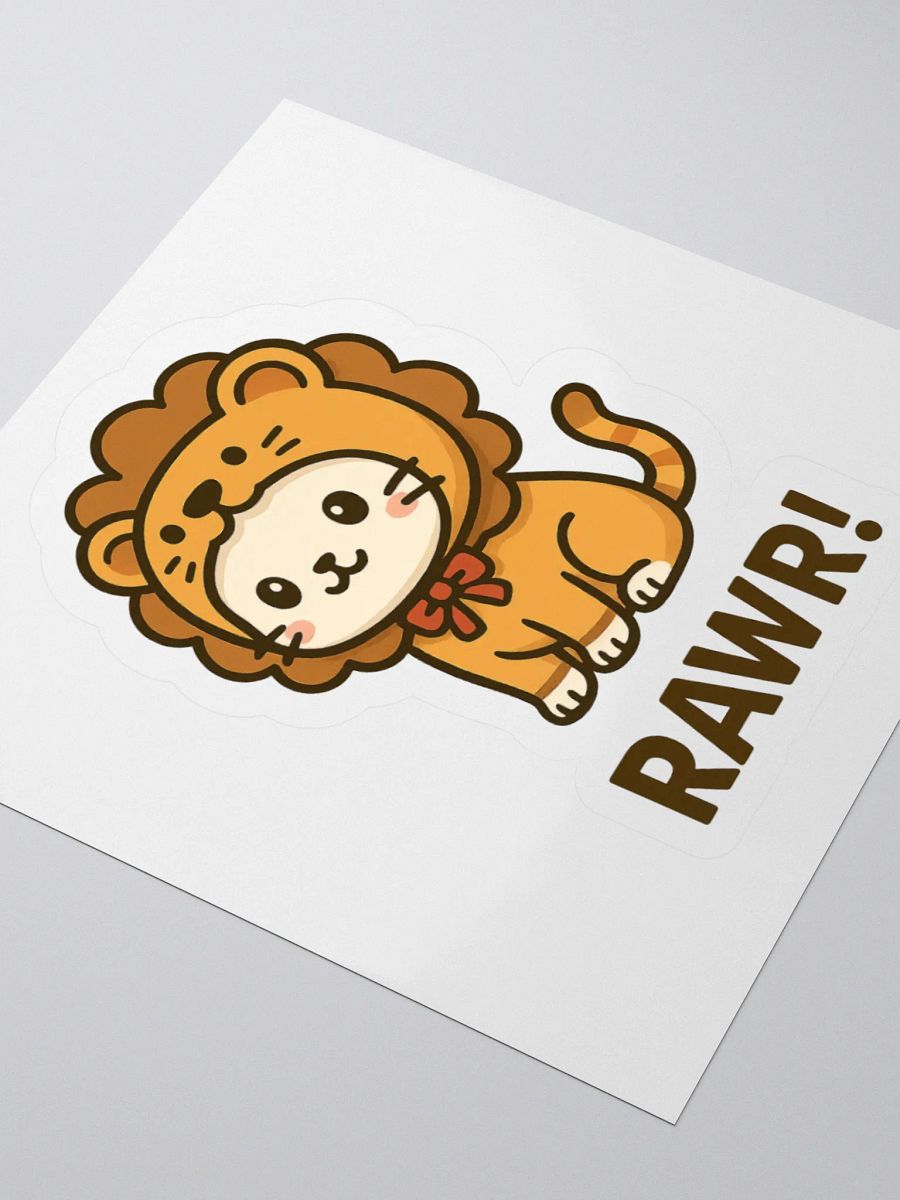 Rawr Lion Cat Sticker product image (8)