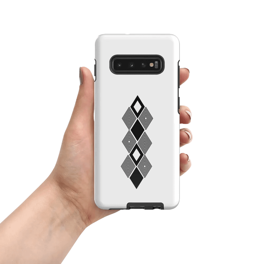 Black and white triangle design Tough Case for Samsung® product image (55)