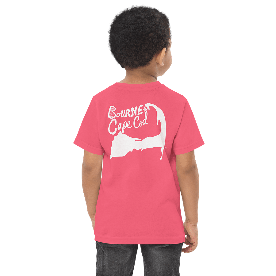 BRN.2C.C.™/BOURNE to Cape Cod™ | DTG Vintage Print | Toddler T-Shirt | Coastal Jersey Tee for Littles | White Logos product image (6)