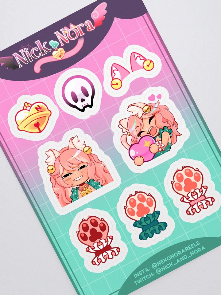 Nick and Nora Sticker sheet product image (1)