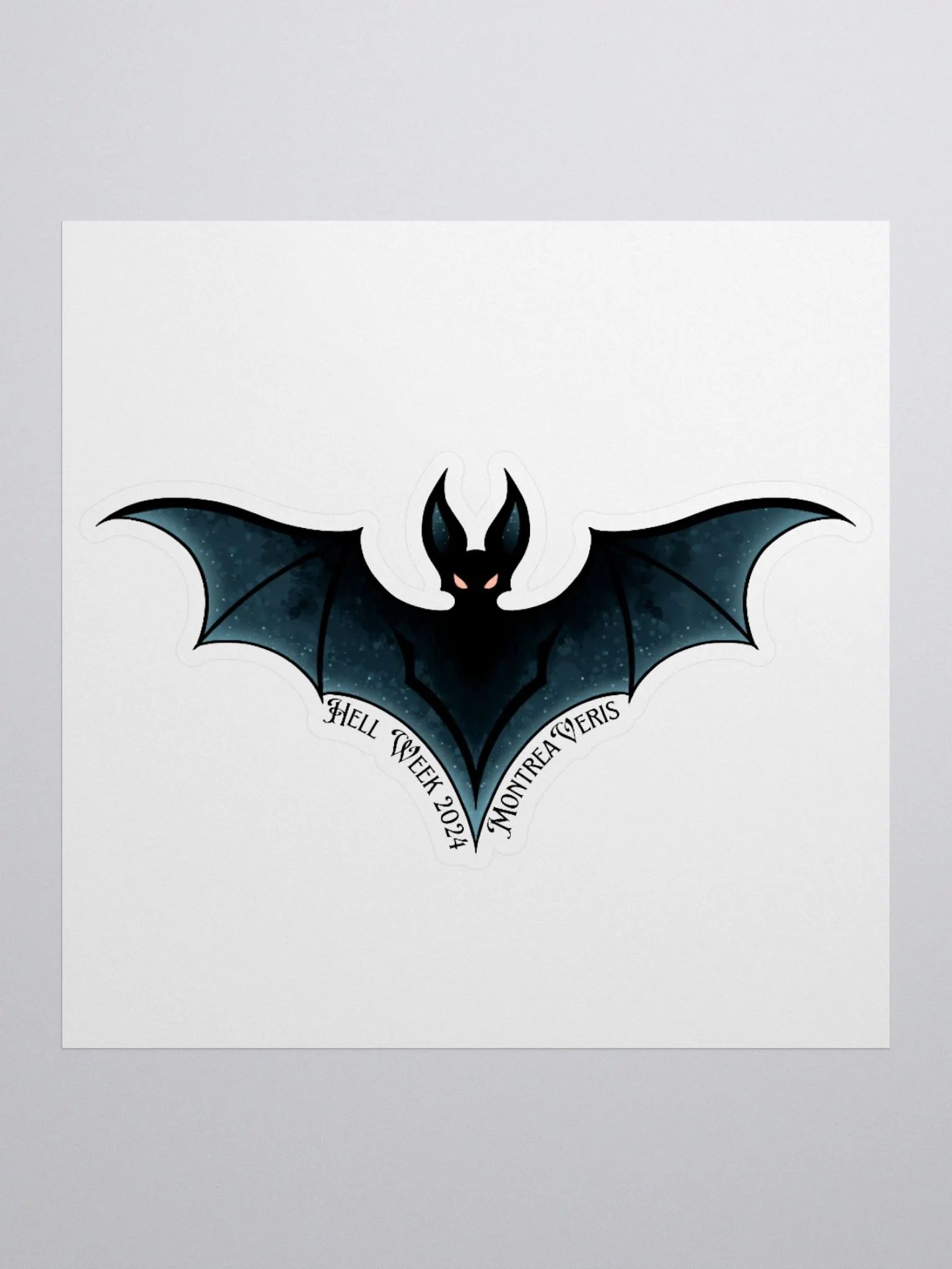 Hell Week 2024 Bat Kiss Cut Sticker product image (1)