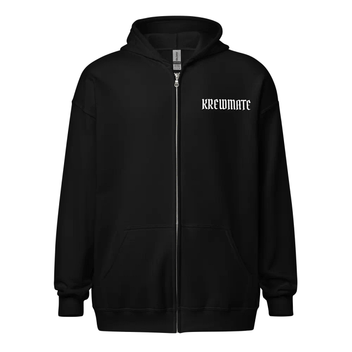 Krewmate Essential Zip Hoodie - Back from the Dead Variant (White Logo) product image (1)