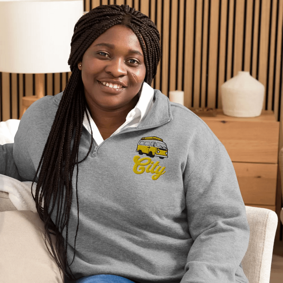 Van City Embroidery Half Zip product image (16)