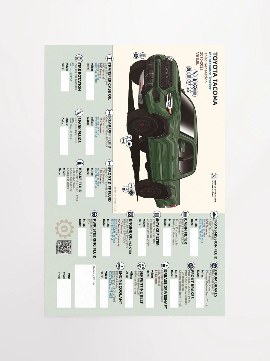 3RD GEN MAINTENANCE TRACKER V1.2 - Army product image (5)