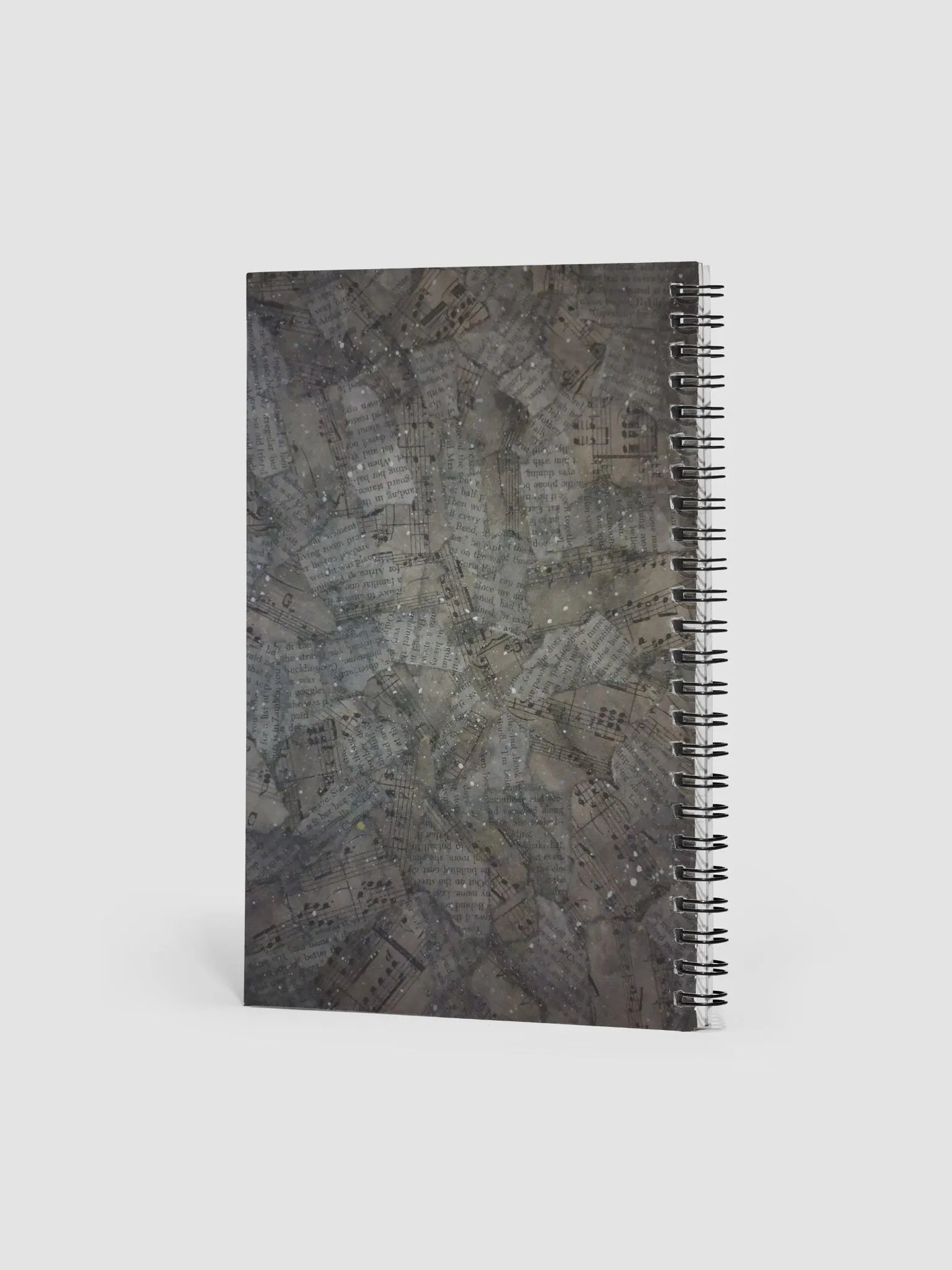 Night Universe of Words and Music Spiral Notebook product image (2)