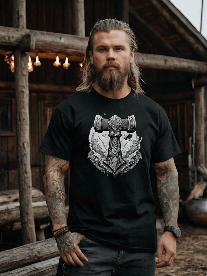 Premium T-shirt - Mjölnir - Black product image (1)
