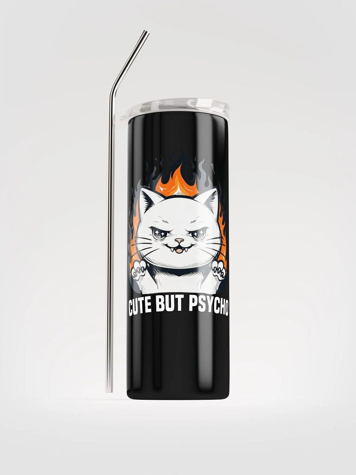 cute but psycho stainless steel cup product image (1)