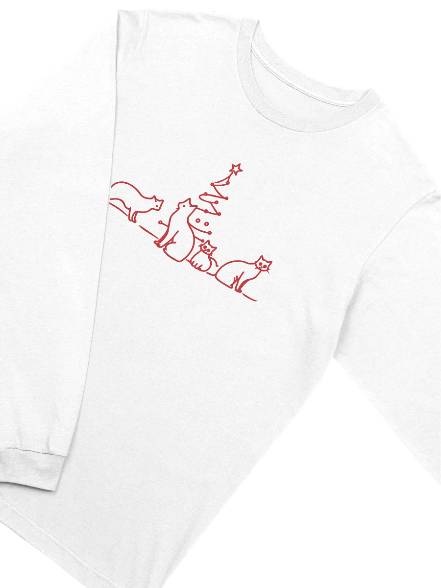 Bella+Canvas Supersoft Long Sleeve T-Shirt Feline Festivities Long Sleeve Tee product image (3)