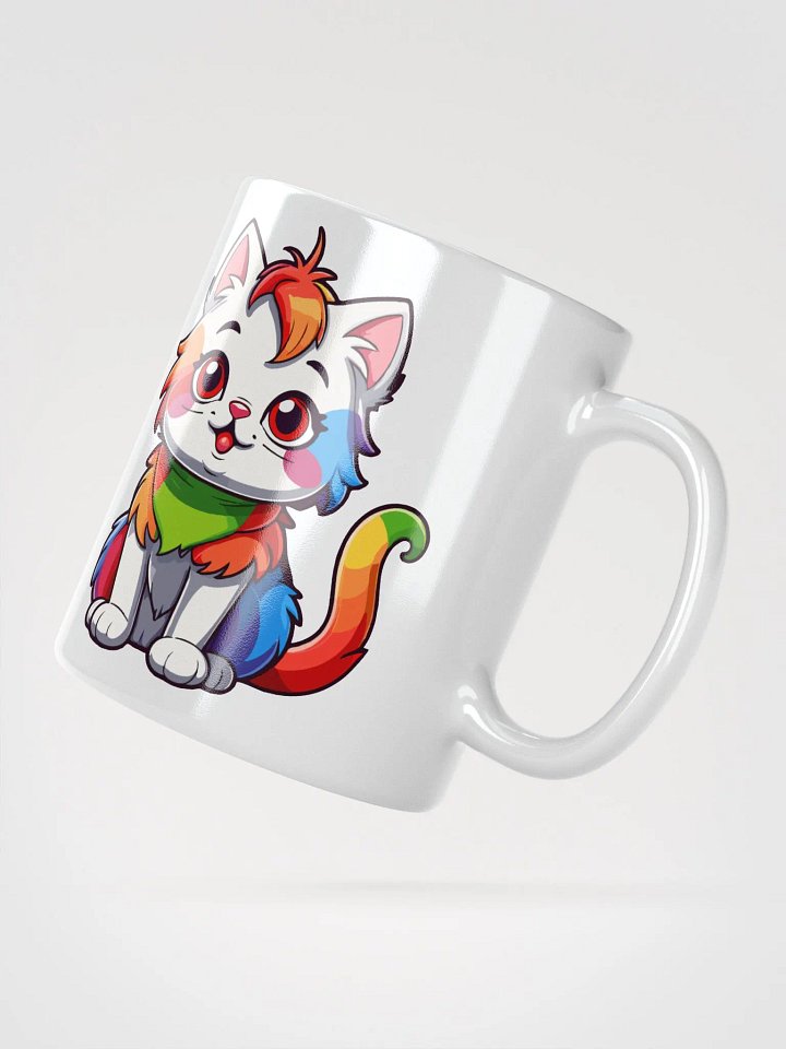 Cute Rainbow Color Cat 8 , Mug product image (4)