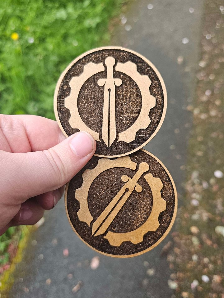 Cognitive Medallion - Etched Wood product image (1)