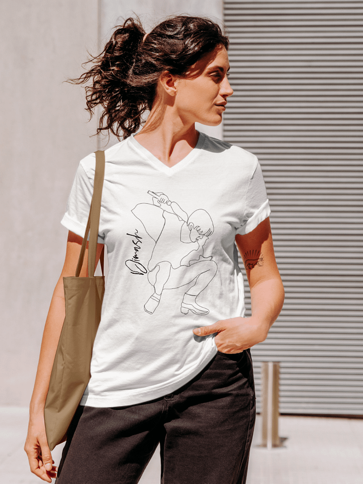 Singer From Kazakhstan Bella Canvas Unisex V-Neck product image (7)