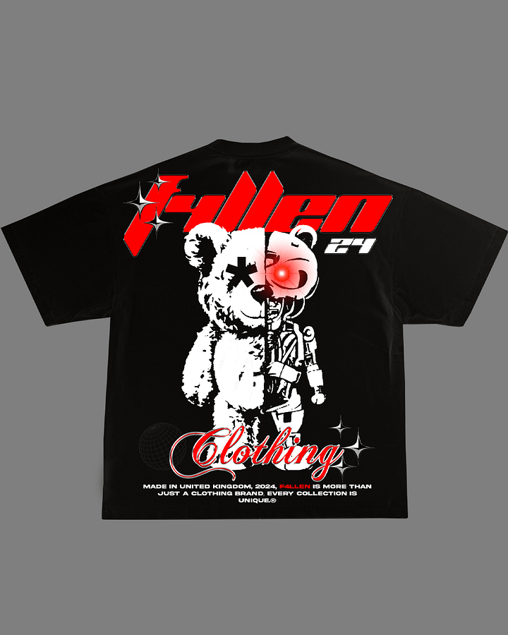 Black F4llen Bear T-Shirt product image (1)
