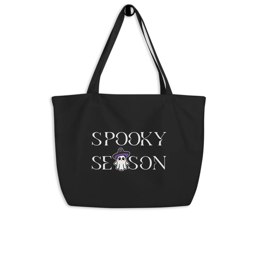 Spooky Season Sombrero Ghost Organic Cotton Tote product image (3)