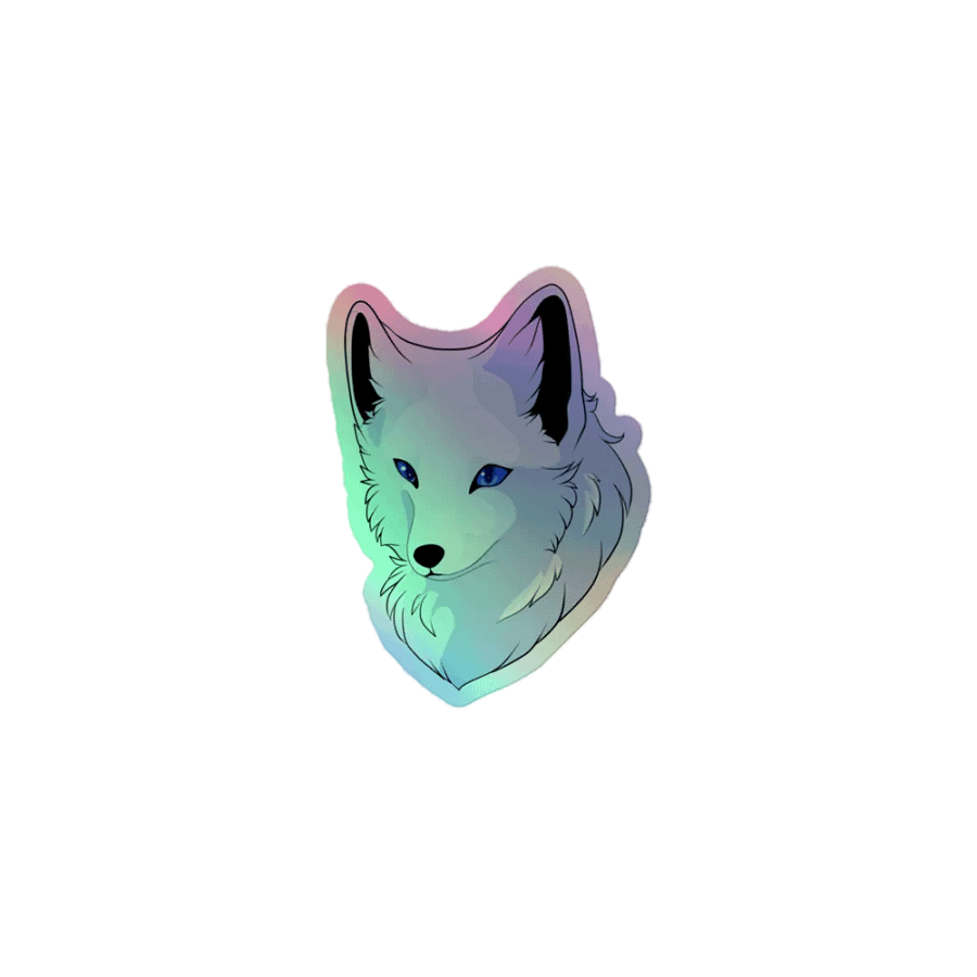 Fox holo sticker product image (1)