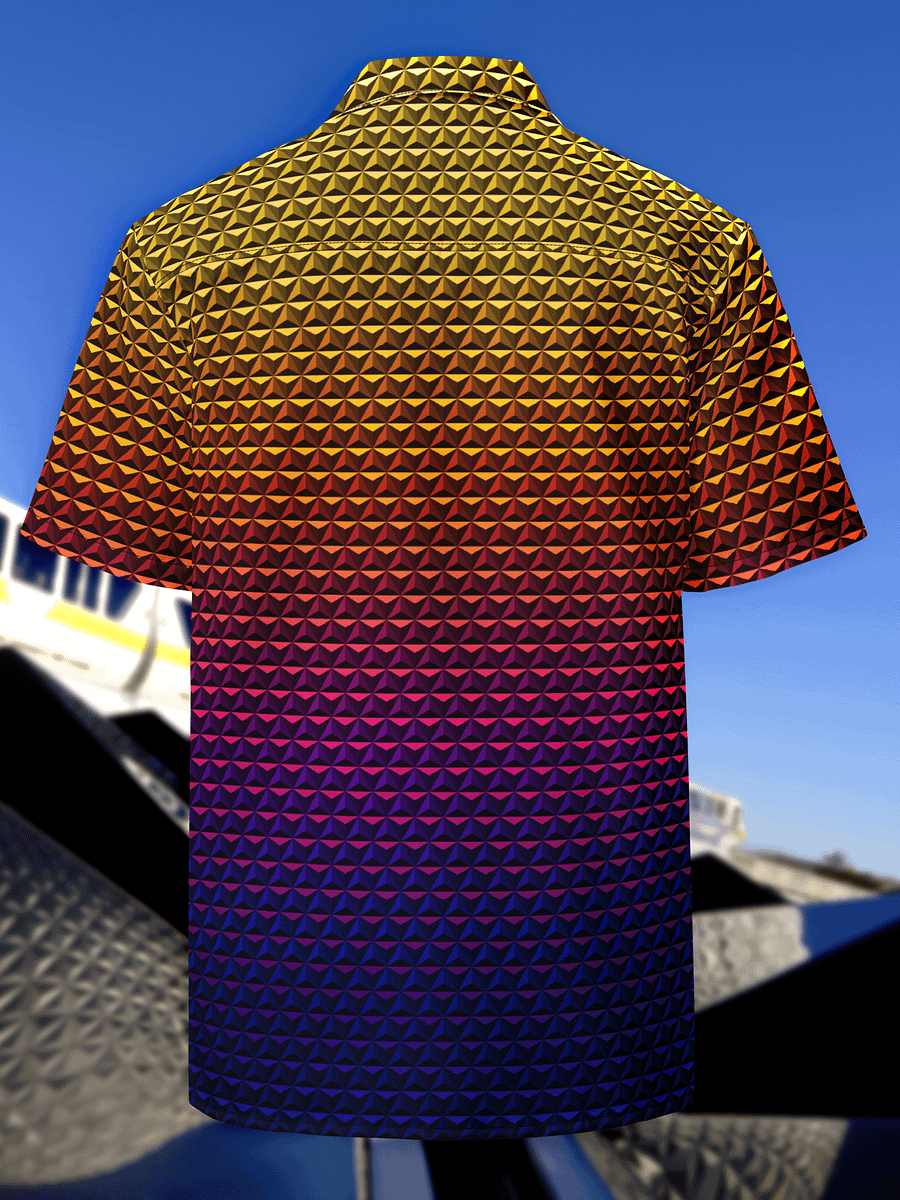 Geodesic Sunset Retro Shirt product image (3)