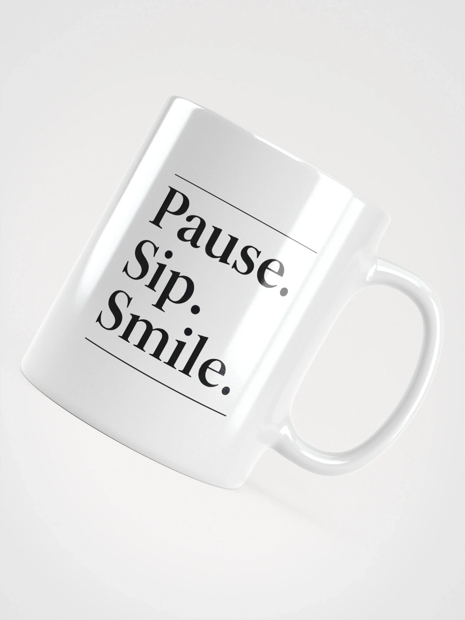 Pause. Sip. Smile. Coffee Mug – Inspirational Ceramic Cup for Mindful Moments & Daily Motivation product image (5)