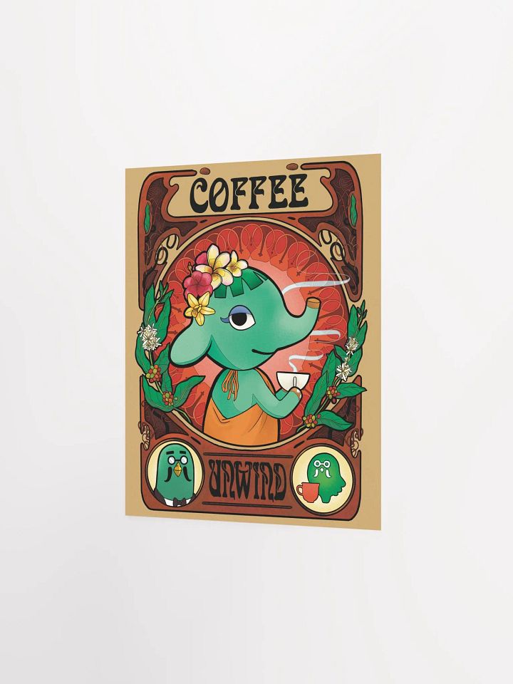 Art Nouveau Coffee-Core Opal Poster product image (5)